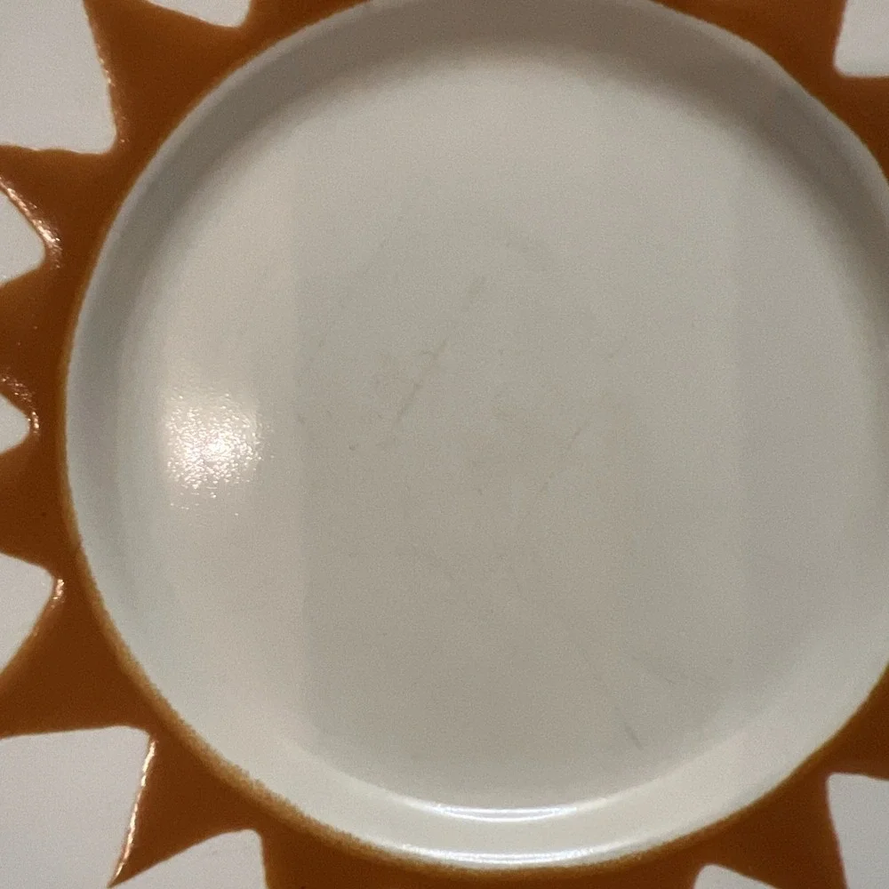 Vtg Pottery Barn Dune Persimmon Mug Cup Saucer Coffee Tea MCM Boho Replacement
